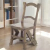 Chaise libraire escabeau bois hévéa massif TRADITION