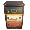 Chevet/Caisson de bureau façon valises colorées PUNO