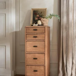 Chiffonnier en bois recyclé FSC 5 tiroirs HANOI