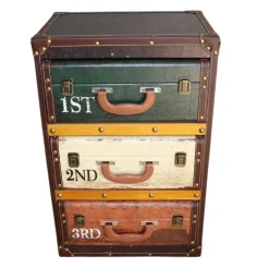 Chiffonnier façon valises colorées PUNO