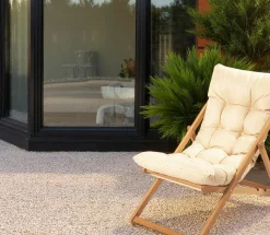 Chilienne beige confort - pliante, inclinable SORA