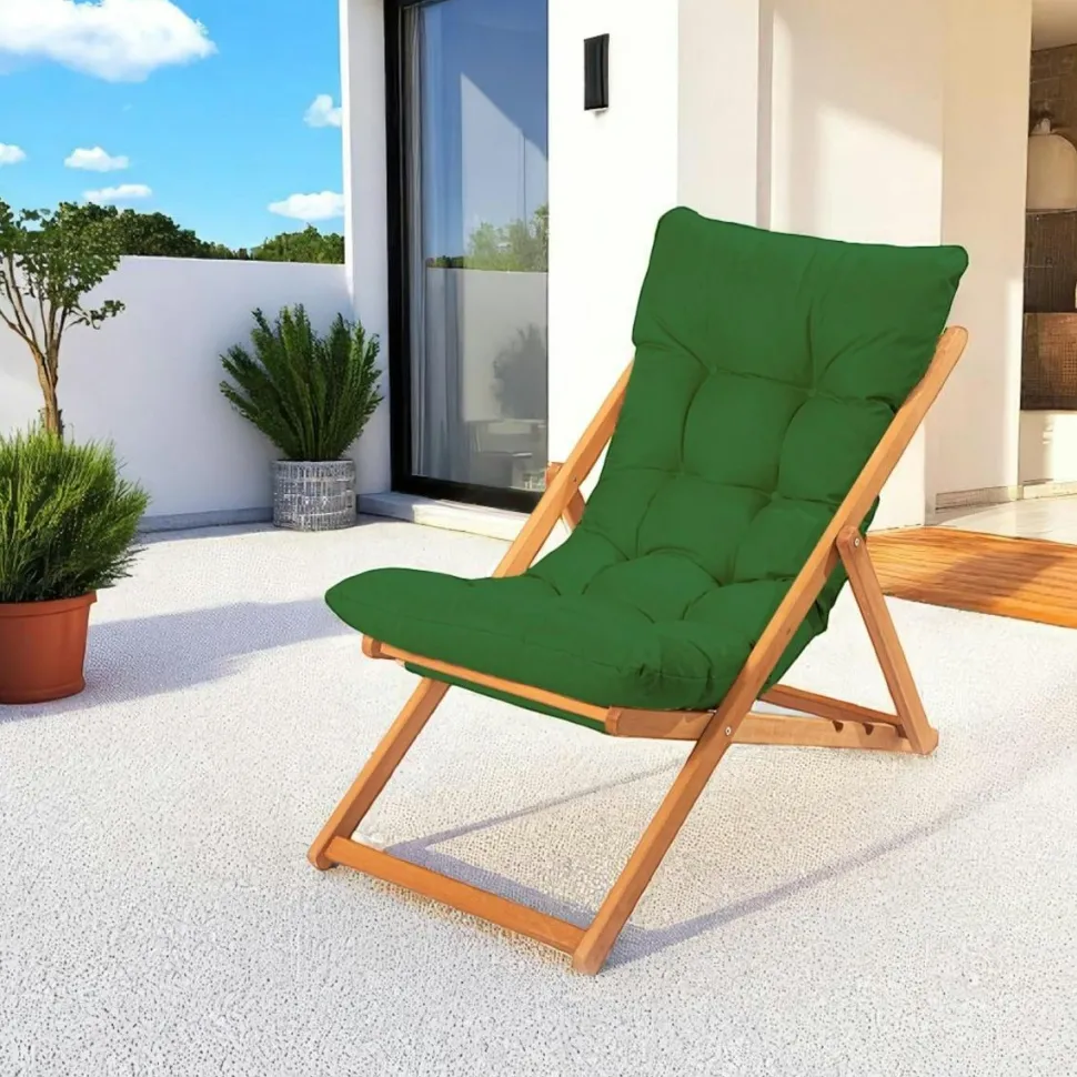 Chilienne beige confort - pliante, inclinable SORA