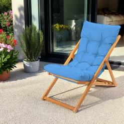 Chilienne beige confort - pliante, inclinable SORA