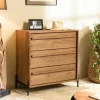 Commode 3 tiroirs en teck recyclé massif 84 cm SWING