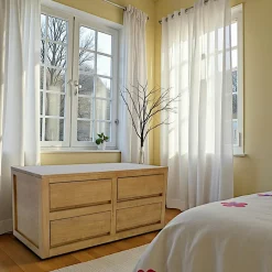 Commode chambre moderne bois massif OLGA