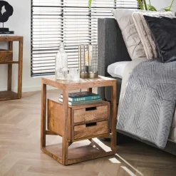 Commode de chambre en bois de pin recyclé DENVER