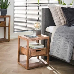 Commode de chambre en bois de pin recyclé DENVER