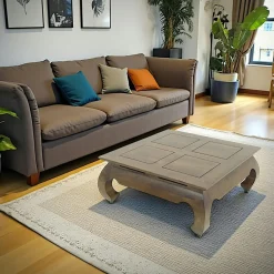 Commode demi cercle hévéa massif 110x60cm TRADITION