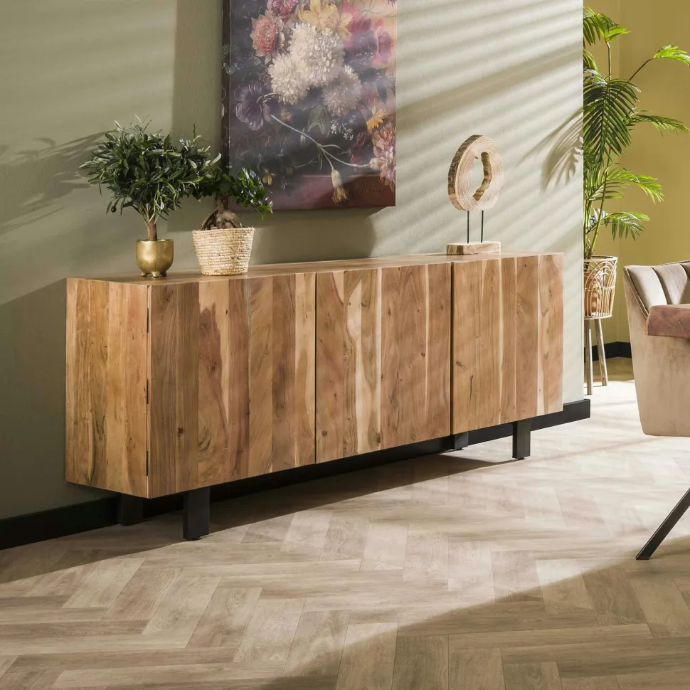 Commode en bois recyclé 4 tiroirs BELFAST