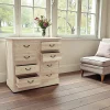 Commode Hévéa 8 tiroirs 120x50x110cm TRADITION