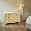 Commode Hévéa 6 tiroirs 115x48x80cm HELENA