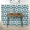 Console bois pieds épingle style rétro