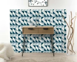 Console bois pieds épingle style rétro