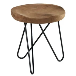 Console bois pieds épingle style rétro