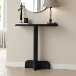 Console d'entrée design en bois brun SITIA