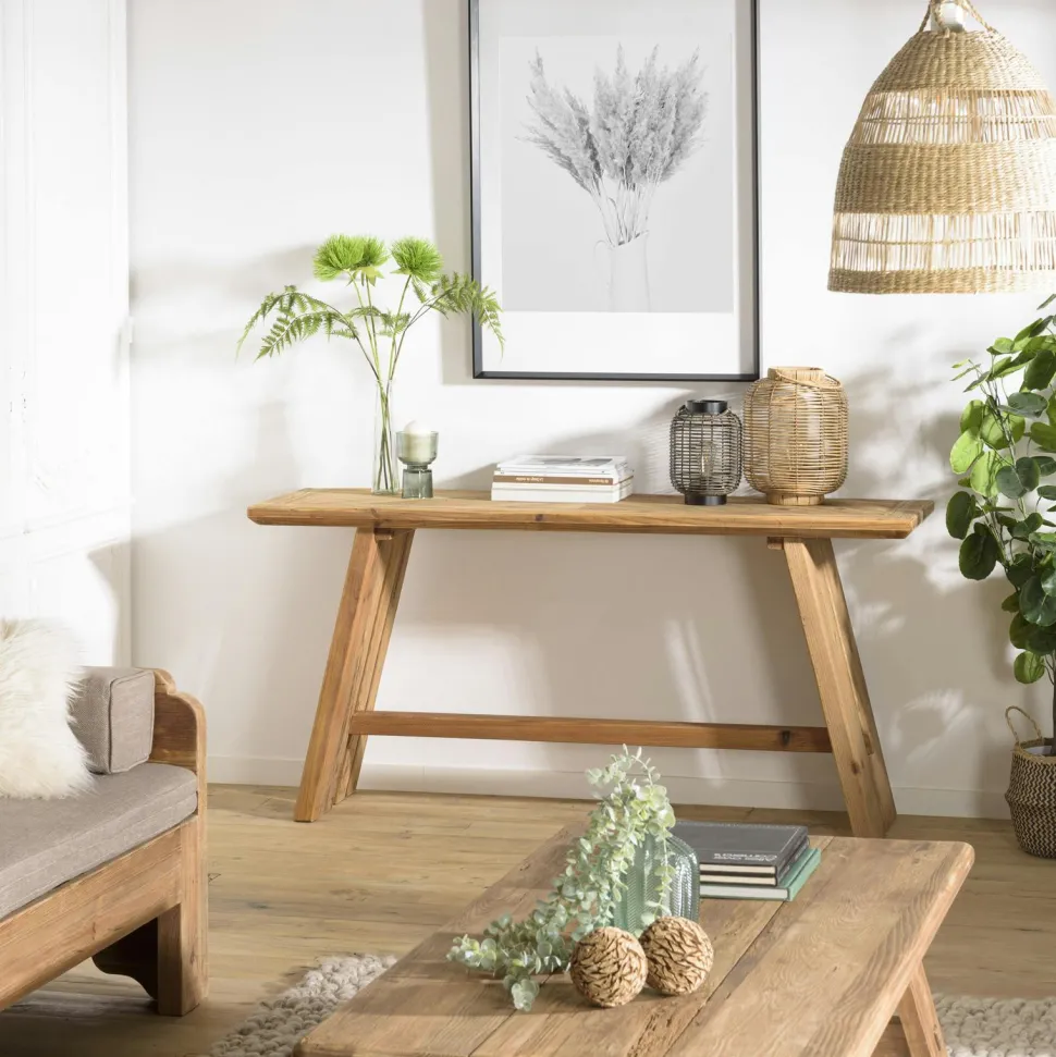 Console d'entrée en bois recyclé 160 cm DENVER