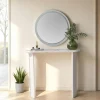Console d'entrée moderne en bois blanc SITIA