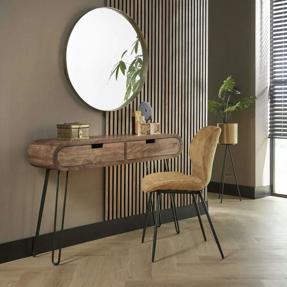 Console en bois forme oblongue NIAGARA