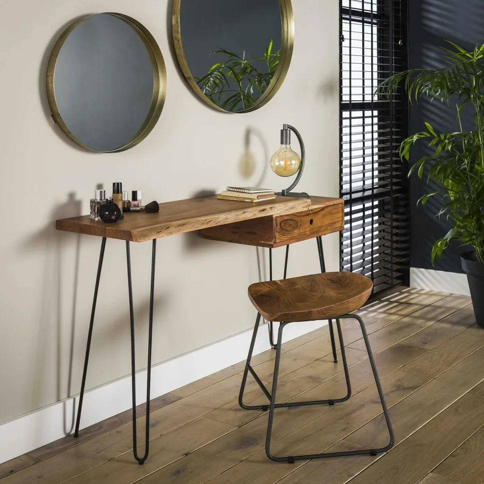 Console en bois forme oblongue NIAGARA