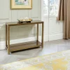 Console hévéa double plateau 110cm GALA
