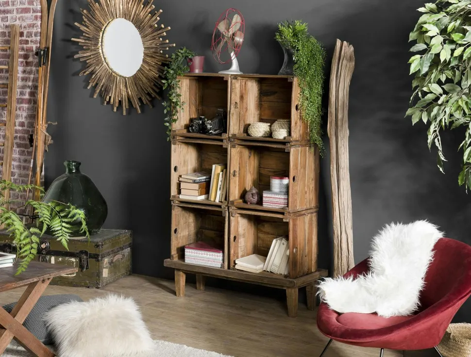 Console marbre et bois MASSA