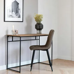 Console/bureau noir - design minimaliste TALLINN
