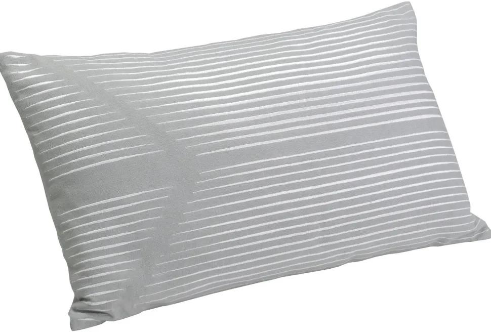 Coussin ARROW gris clair décor lignes 30x50cm