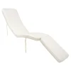 Coussin blanc en coton pour bain de soleil MENDOZA