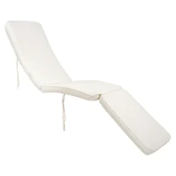 Coussin blanc en coton pour bain de soleil MENDOZA