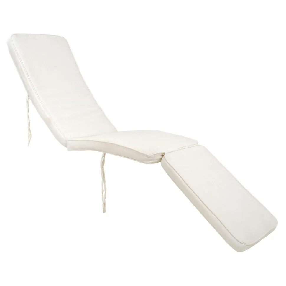 Coussin blanc en coton pour bain de soleil MENDOZA