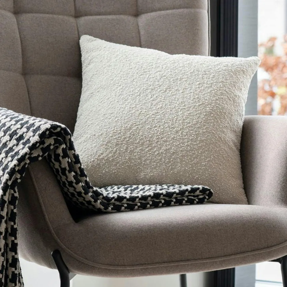 Coussin déco beige sable BRUGES