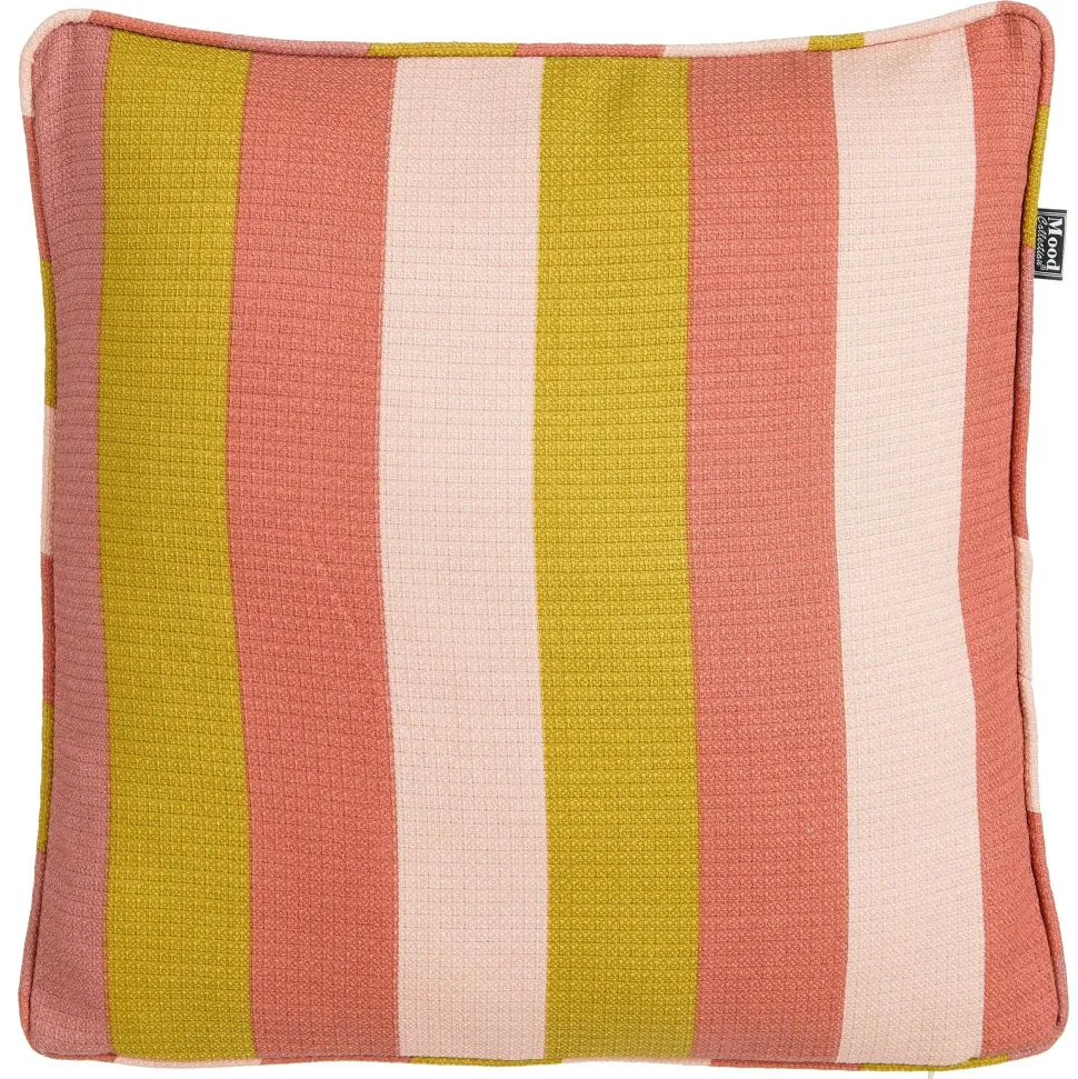 Coussin de canapé, bandes multicolores