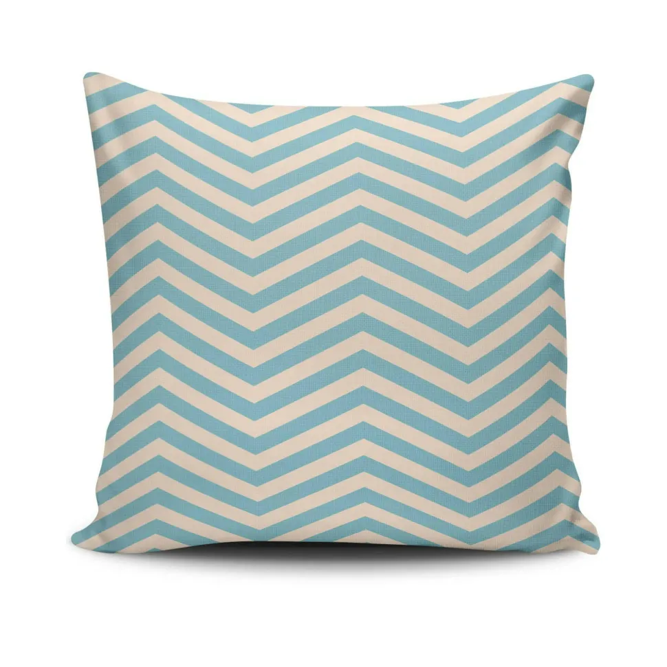 Coussin gris motif graphique IZMIR