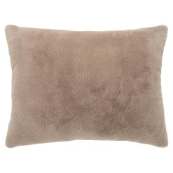 Coussin rectangulaire beige en bouclette BRUGES