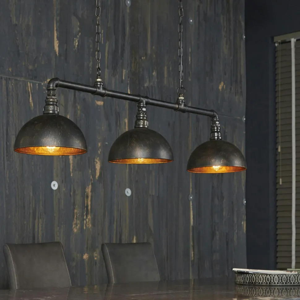 Cube lumineux industriel finition argent vieilli RALF