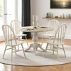 Ensemble salle à manger blanc - scandinave (5 pièces) TENA