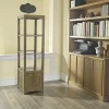 Etagère colonne 1 porte hévéa 162cm GALA