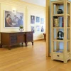 Etagère colonne 1 tiroir bois hévéa massif H190cm HELENA
