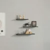 Etagère murale moderne gris foncé (lot de 3) MARFA