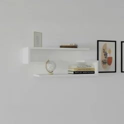 Etagère murale modulable blanche moderne (lot de 4) MARFA