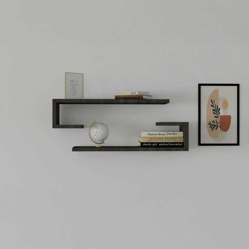 Etagère murale modulable blanche moderne (lot de 4) MARFA