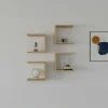 Etagère murale modulable effet bois forme U (lot de 4) MARFA