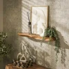 Etagère murale organique en bois d'acacia 90 cm MELBOURNE
