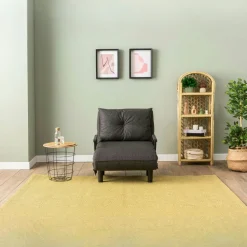 Fauteuil convertible anthracite couchage 175 cm IBARRA