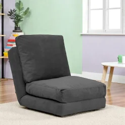 Fauteuil convertible bleu canard - tissu MODI