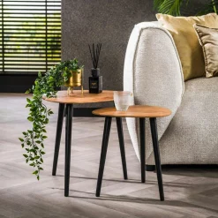 Fauteuil de table marron chocolat (lot de 2)