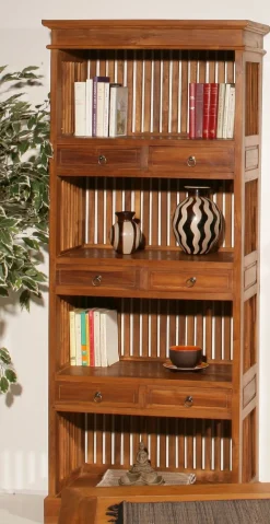 Fauteuil en rotin et bois DIKA