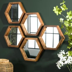 Fauteuil rond marron bois recyclé et chanvre tressé SWING