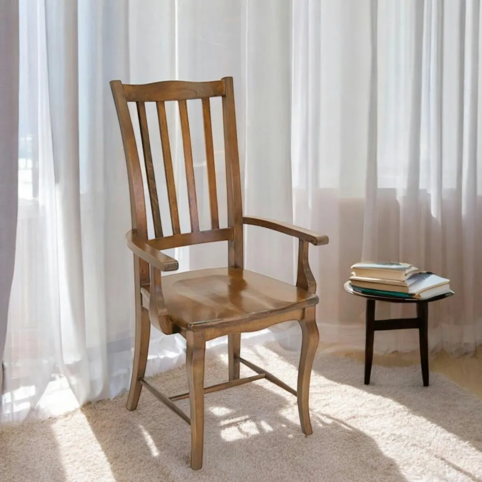 Fauteuil TRADITION galbe en hévéa