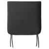 Galette de chaise noire MENDOZA